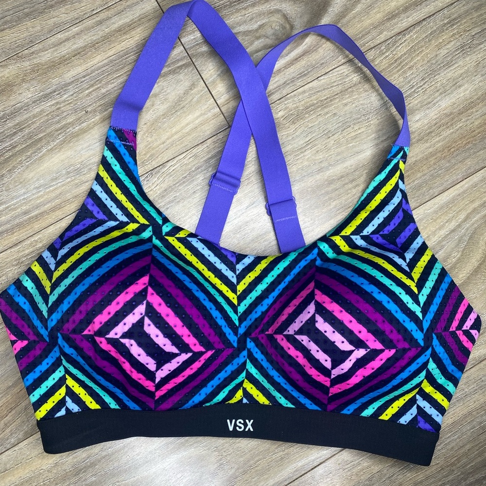 Victoria’s Secret multicolored sports bra 32D